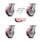 Service Caster 6 Inch Kingpinless Poly on Aluminum Wheel Swivel Caster Set with Swivel Locks SCC-KP30S620-PAR-BSL-4 - alternate 5